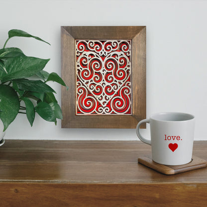 Take & Create Kit: Wooden Heart Mandala