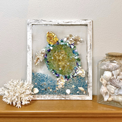 Sea Turtle Resin Glass Art Kit