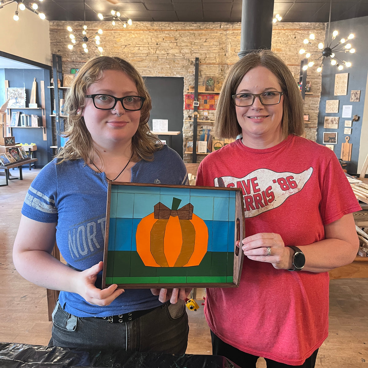Fall Barn Quilt Tray Workshop