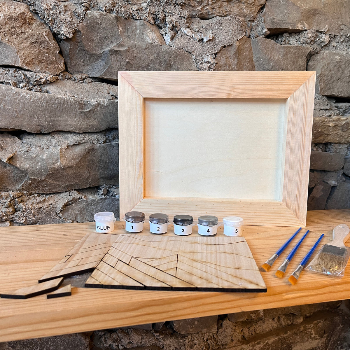 Boho Mosaic Wood Art Kit