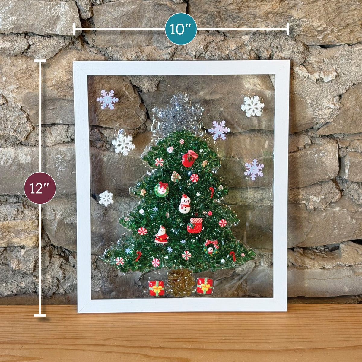 Christmas Tree Resin Glass Art Kit