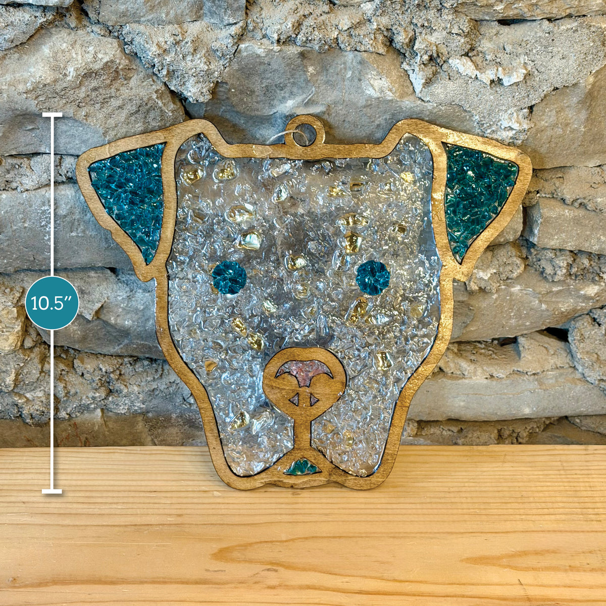 Dog Crushed Glass Suncatcher Kit