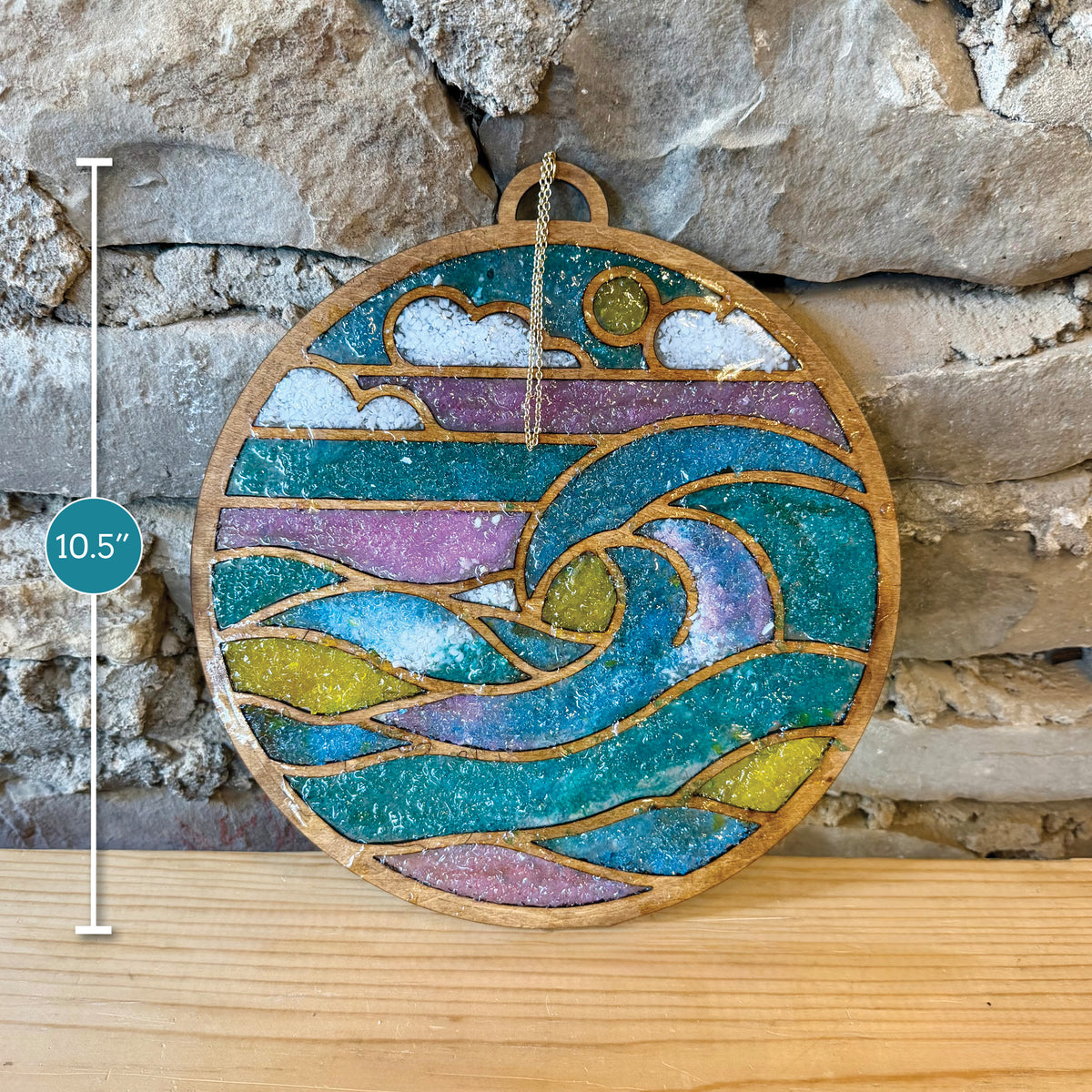 Waves Crushed Glass Suncatcher Kit