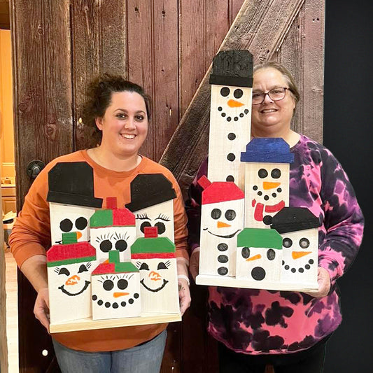 Snowmen Front Porch Decor Workshop