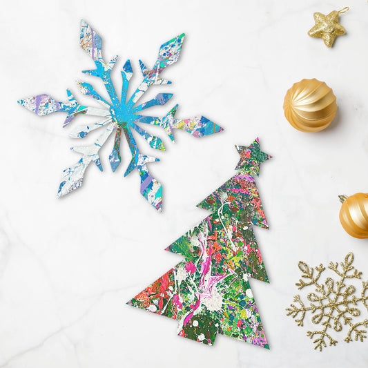 The Splatter Zone! Wooden Holiday Art