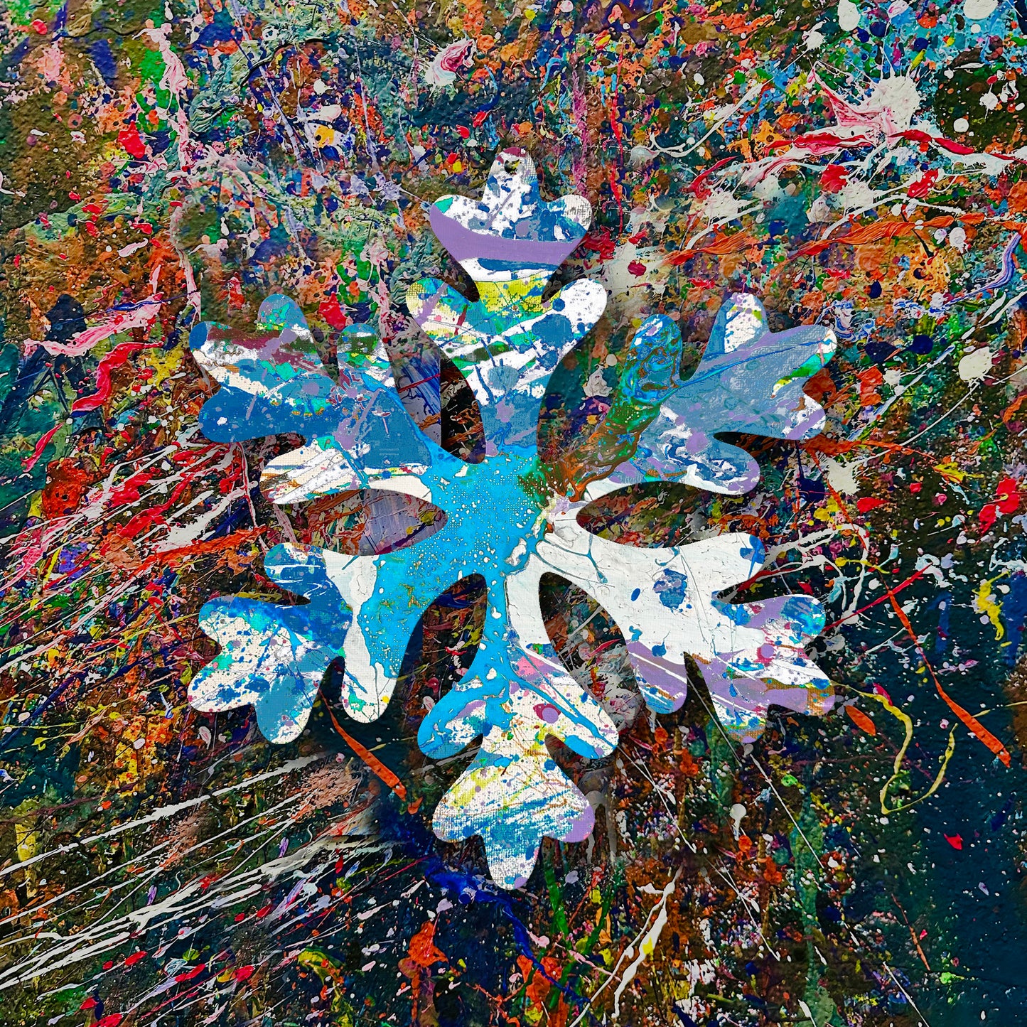 The Splatter Zone! Wooden Snowflake