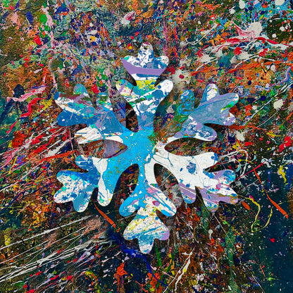 The Splatter Zone! Wooden Snowflake