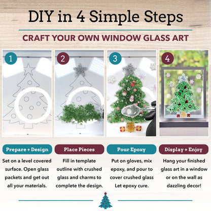 Christmas Tree Resin Glass Art Kit