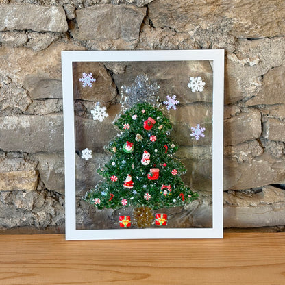 Christmas Tree Crushed Glass Suncatcher Workshop