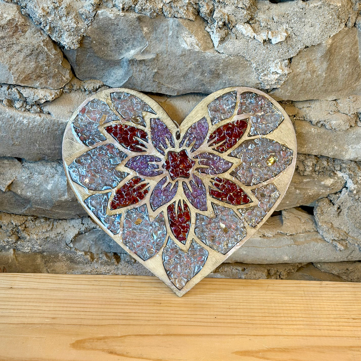 Heart Crushed Glass Suncatcher Workshop