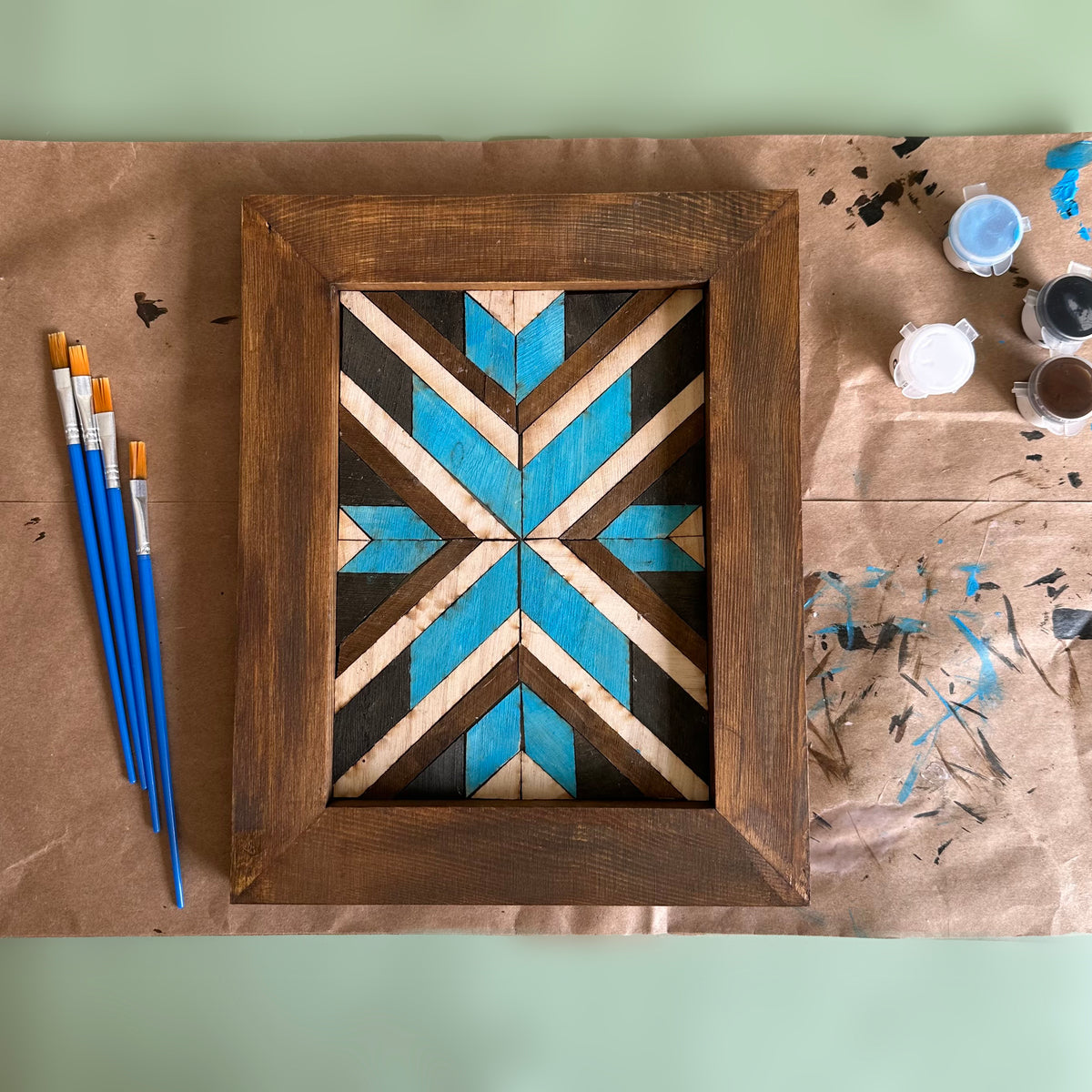 Boho Mosaic Wood Art Kit