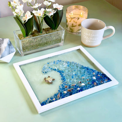 Ocean Wave Resin Glass Art Kit