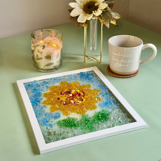 Sunflower Resin Glass Art Kit