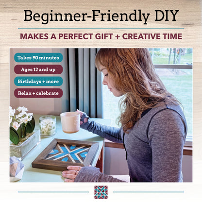 Boho Mosaic Wood Art Kit