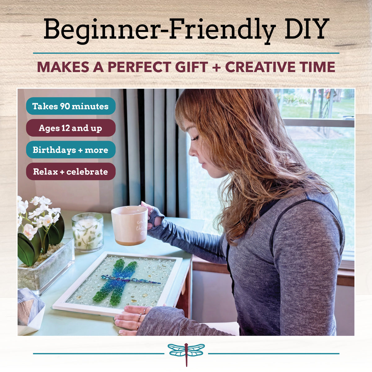 Dragonfly Resin Glass Art Kit