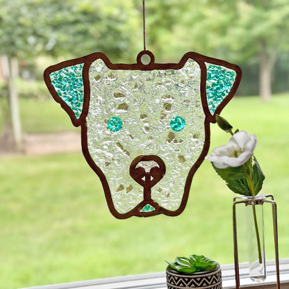 Dog Crushed Glass Suncatcher Kit